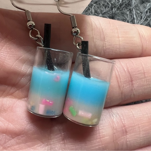 NWOT Mini Boba Tea Earrings! - Picture 2 of 11